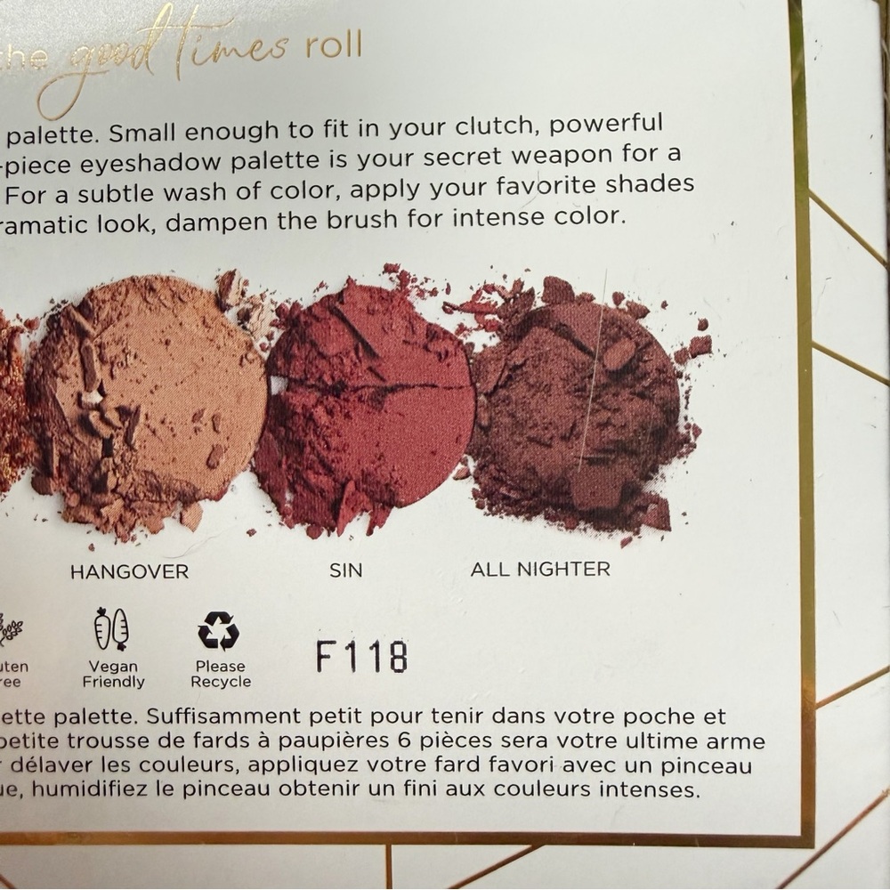 PUR Eyeshadow Palette Let The Good Times Roll Pink Neutral Tan Compact Makeup - Picture 6 of 9